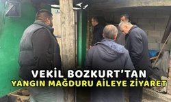 Yangın Mağduru Aileye ziyaret: Bozkurt’tan destek mesajı