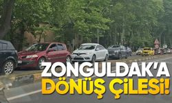 Kent Girişinde Uzun Araç Kuyrukları Oluştu