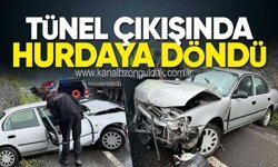 Kozlu Tünel Çıkışında Korkutan Kaza