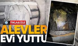 Kozlu’da Korku Dolu Gece: Ev Alevlere Teslim Oldu