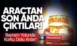 Seyir Halindeki Araç Alev Alev Yandı