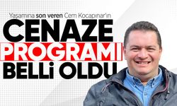 Yaşamına son veren Cem Kocapınar'ın cenaze programı belli oldu