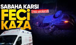 Zonguldak yolunda sabaha karşı feci kaza: 3 kişi yaralandı!