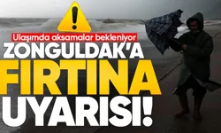 Zonguldak'a fırtına uyarısı: 75 kilometre hız ile esecek!