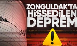 Zonguldak'ta hissedilen deprem