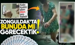 Devrek’te şok görüntü: Kadın kıyafeti giyen adam para topladı!
