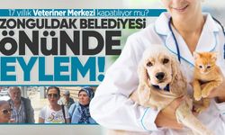 17 yıllık Veteriner Merkezi kapatılıyor mu? Zonguldak Belediyesi önünde eylem