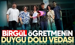 Birgül öğretmenin duygu dolu vedası