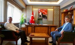 Çaycuma Kaymakamı Kaya, eski meslektaşı Keçeli'yi ağırladı