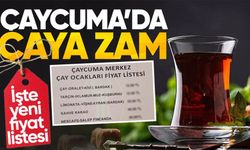 Çaycuma'da çay ve içecek fiyatlarına zam geldi