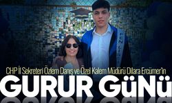 CHP İl Sekreteri Özlem Danış ve Özel Kalem Müdürü Dilara Ercümer’in gurur günü