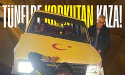 Değirmenağzı Tüneli’nde korkutan kaza!