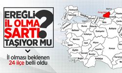 İl olması beklenen 24 ilçe belli oldu: Ereğli il olma şartı taşıyor mu?