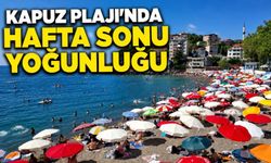 Sıcaktan bunalan vatandaşlar Kapuz Plajına akın etti