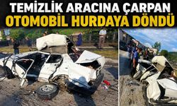 Devrek yolunda feci kaza: Temizlik aracına çarptı 1 yaralı