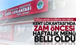 Kent Lokantası'nda zam öncesi haftalık menü belli oldu