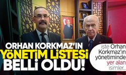 Orhan Korkmaz’ın yönetiminde yer alan isimler belli oldu