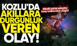 Kozlu'da akıllara durgunluk veren olay: Alkollü şahıs balkondan düştü!