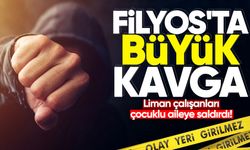Filyos'ta büyük kavga: Liman çalışanları çocuklu aileye saldırdı!