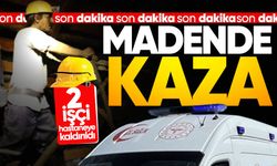 Maden ocağında iş kazası: 1'i ağır 2 madenci yaralandı!
