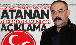 MHP Zonguldak İl Başkanlığı'na atanan Orhan Korkmaz'dan açıklama