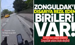 Türkiye turu yapan bisikletçi Zonguldak yolunu eleştirdi