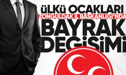Ülkü Ocakları Zonguldak İl Başkanlığı'nda bayrak değişimi