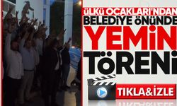 Ülkü Ocakları'ndan belediye önünde yemin töreni