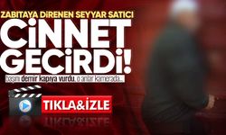 Zabıtaya direnen seyyar satıcı cinnet getirdi, başını demir kapıya vurdu