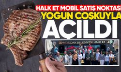 Zonguldak Halk Et mobil satış noktası yoğun coşkuyla açıldı!