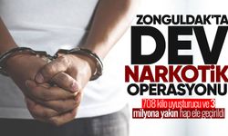 Zonguldak'ta dev narkotik operasyonu: Toplamda 708 kilo uyuşturucu ele geçirildi