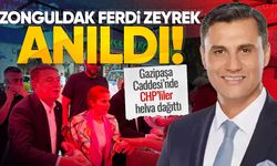 Zonguldak'ta Ferdi Zeyrek için helva dağıtıldı