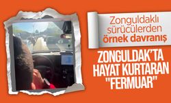 Zonguldak’ta hayat kurtaran "Fermuar": Sürücülerden örnek davranış!