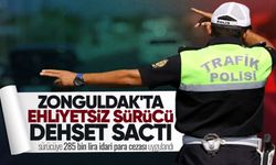 Zonguldak'ta polisten kaçan ehliyetsiz genç dehşet saçtı! 1 polis yaralandı