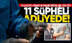 Zonguldak'ta rüşvet ve kaçak kürtaj ağı çökertildi: 11 şüpheli adliyede