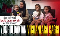 Zonguldak’tan vicdanlara çağrı: Üç minik yürek hayata tutunmak için destek bekliyor