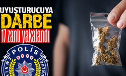 Bartın'da uyuşturucu operasyonunda 17 zanlı yakalandı