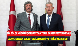 BİK Bölge Müdürü Çorbacı'dan yerel basına destek mesajı Zonguldak Gazeteciler Cemiyetini ziyaret etti