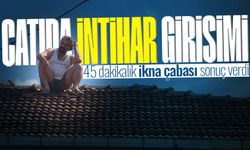 Çatıya çıkarak intih*r girişiminde bulundu: 45 dakikalık ikna çabası sonuç verdi