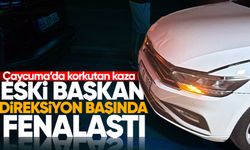 Çaycuma'da korkutan kaza: Başkan direksiyon başında fenalaştı