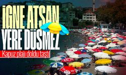 Kapuz Plajı doldu taştı