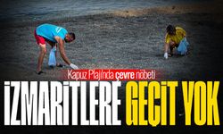 Kapuz Plajı'nda çevre nöbeti: İzmaritlere geçit yok
