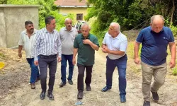 AK Parti Heyeti Kardeşler Köyü'nde su hattı çalışmalarını inceledi
