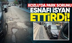 Kozlu Mithat Akif Caddesi'nde park sorunu esnafı isyan ettirdi