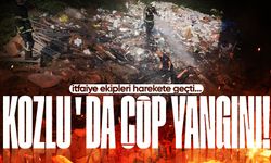 Kozlu’da çöp yangını itfaiyeyi harekete geçirdi