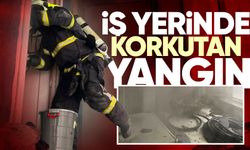 Kozlu'da iş yerinde korkutan yangın