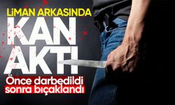Liman arkasında kavga: Önce darbedildi, sonra bıçaklandı