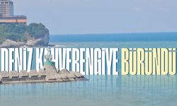 Sağanak sonrası deniz kahverengiye büründü