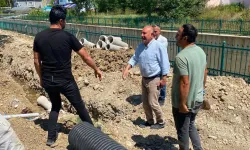 Başkan Vedat Öztürk Kasımlar Sokak'taki altyapı çalışmalarını inceledi