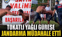 Dağköy yağlı güreşlerinde tokatlar konuştu: Jandarma müdahale etti